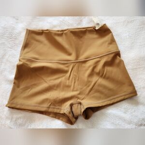 NWT Large Offline by Aerie tan bike shorts